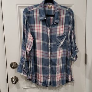 Long sleeve button down top